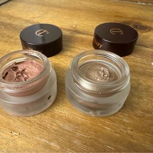 Charlotte Tilbury Eye to Mesmerize Cream Eyeshadow Pillow Talk and Oyster Pearl